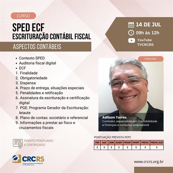 [[Curso] SPED ECF – Escrituração Contábil Fiscal – Aspectos Contábeis]