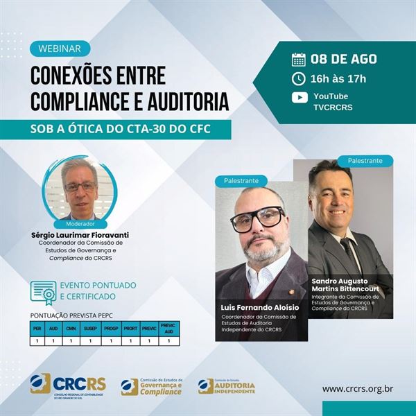 [[Curso] Conexões entre Compliance e Auditoria sob a ótica do CTA-30 do CFC]